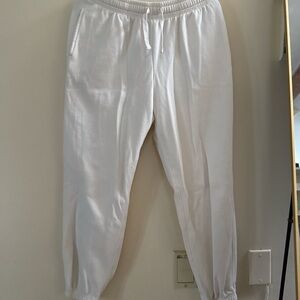 Women’s Richer Poorer White Jogger Pants